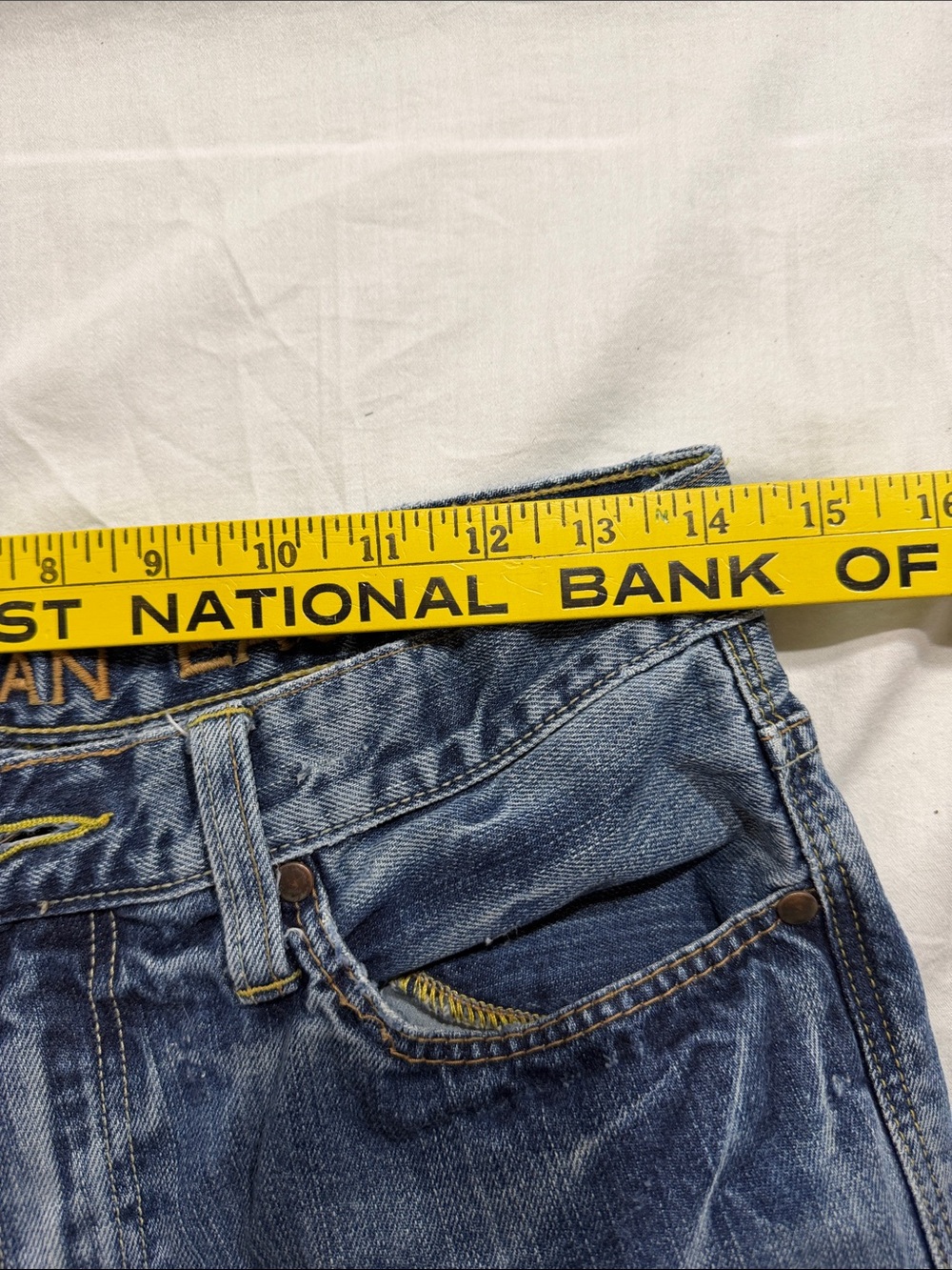 Y2K American Eagle Outfitters Men’s Blue Boot-Cut Jeans - Picture 8 of 9